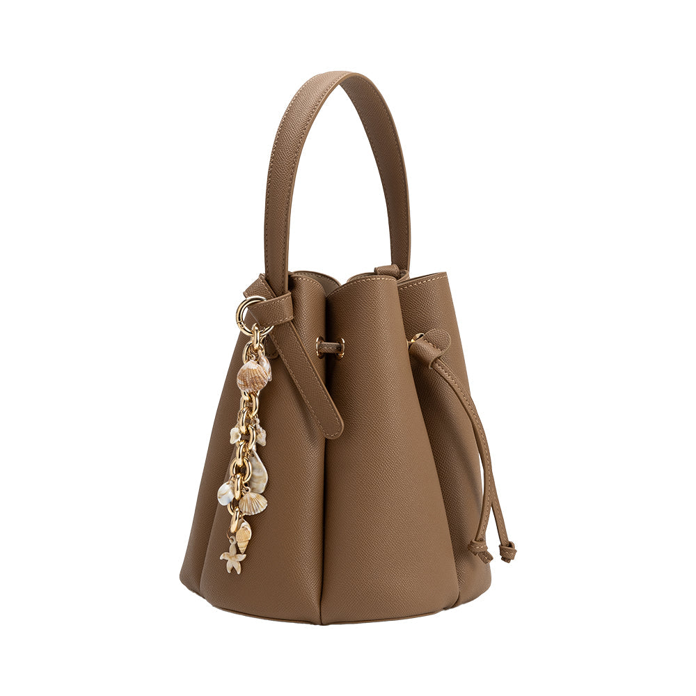 Melie Bianco Gold Seashell Bag Charm