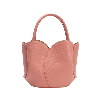 Melie Bianco Rose Tulip Recycled Vegan Leather Crossbody Top Handle Bag