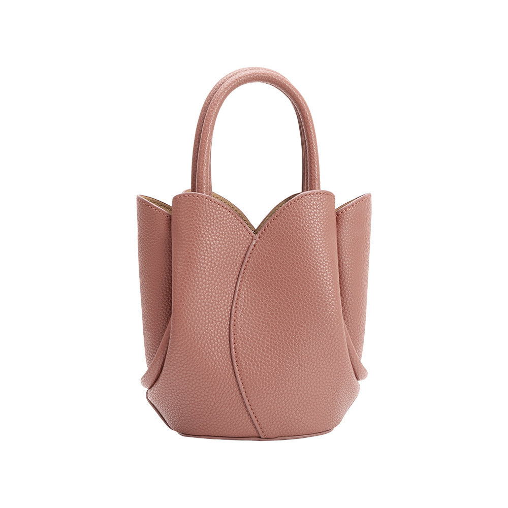 Melie Bianco Rose Tulip Mini Recycled Vegan Leather Top Handle Bag