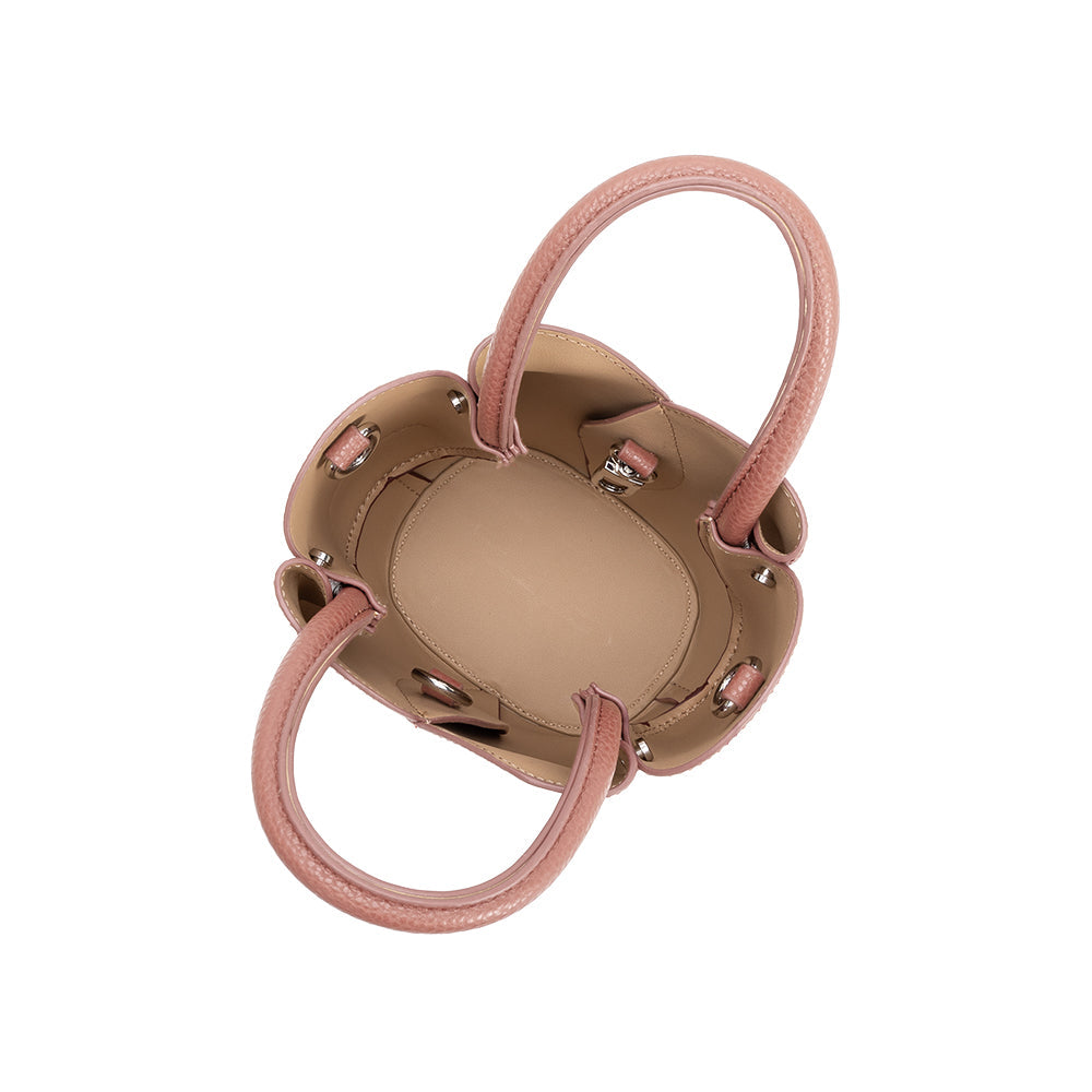 Melie Bianco Rose Tulip Mini Recycled Vegan Leather Top Handle Bag