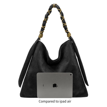 Melie Bianco Espresso Venus Recycled Vegan Suede Tote Bag