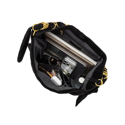 Melie Bianco Chocolate Venus Recycled Vegan Suede Tote Bag