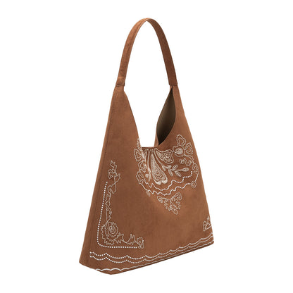 Melie Bianco Tan Eunice Vegan Suede Tote Bag