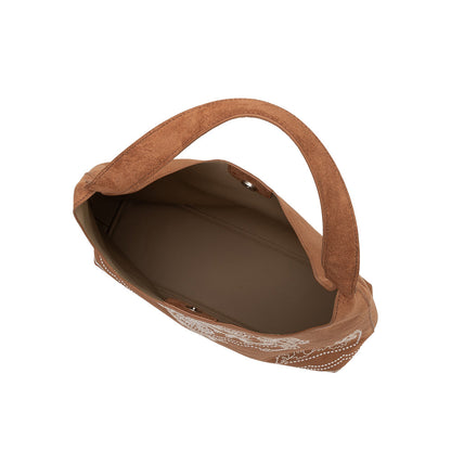 Melie Bianco Tan Eunice Vegan Suede Tote Bag