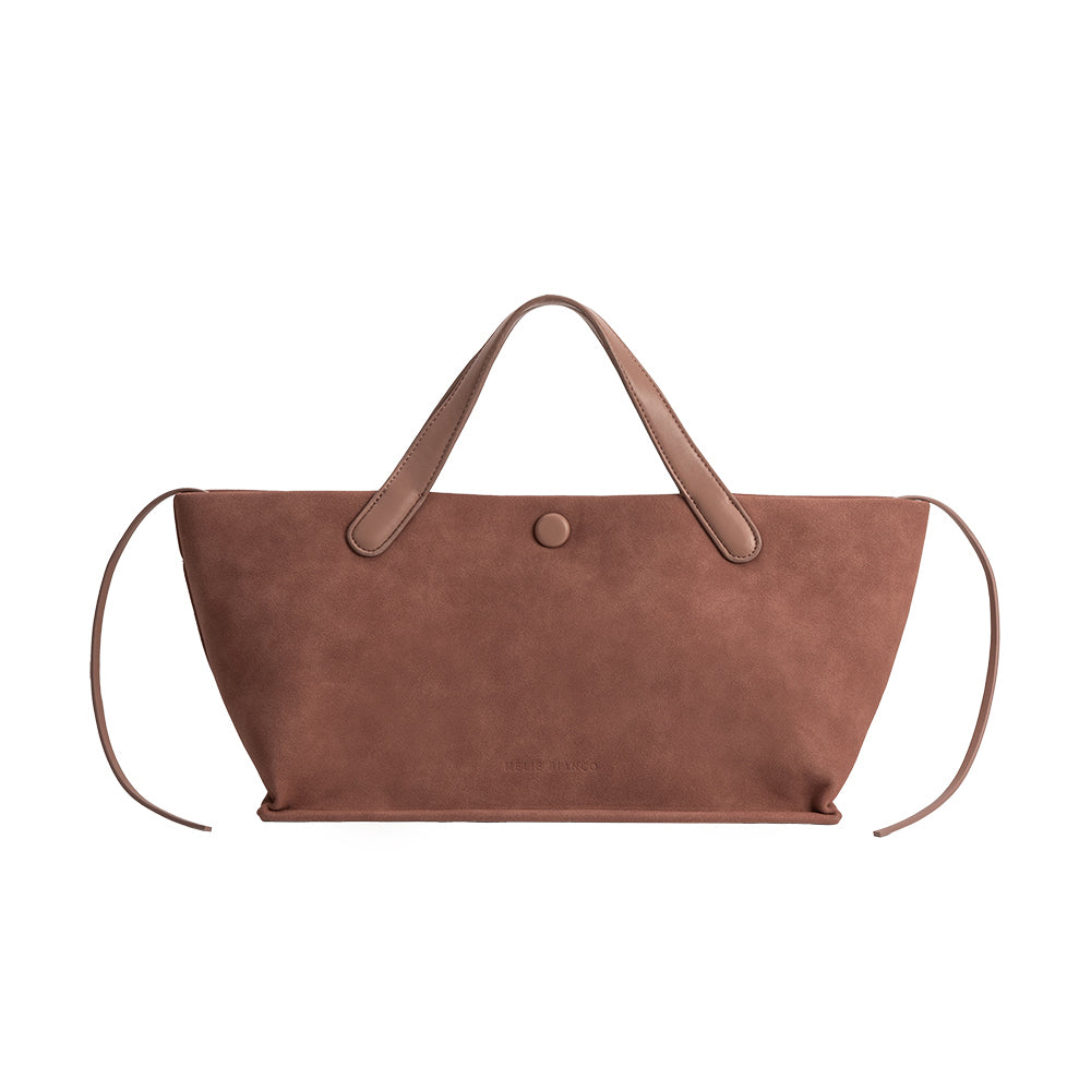 Melie Bianco Mauve Jill Recycled Vegan Suede Leather Tote Bag