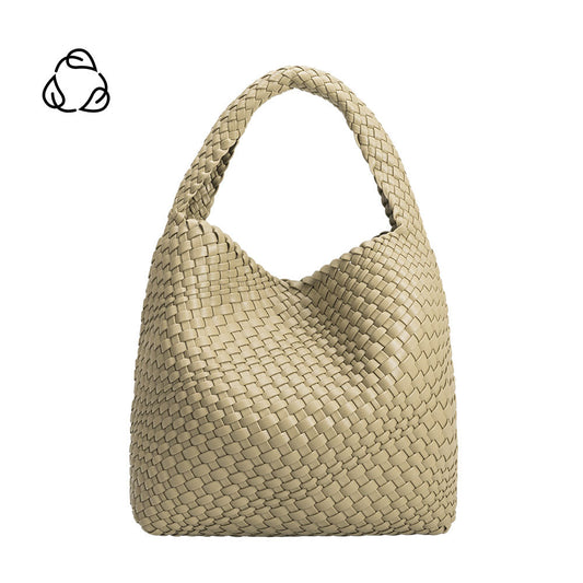 Melie Bianco Moss Johanna Large Recycled Vegan Leather Shoulder Bag
