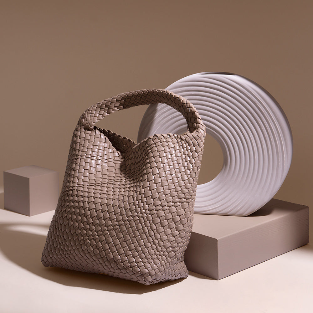 Melie Bianco Moss Johanna Large Recycled Vegan Leather Shoulder Bag