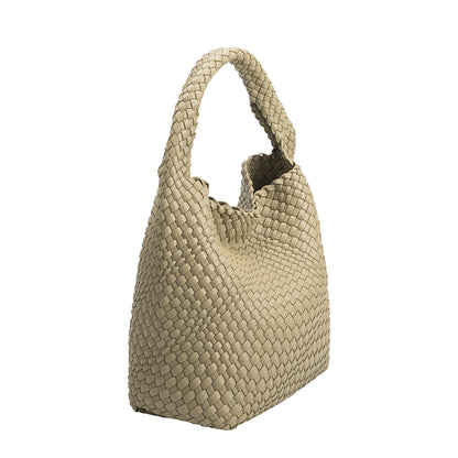 Melie Bianco Moss Johanna Large Recycled Vegan Leather Shoulder Bag