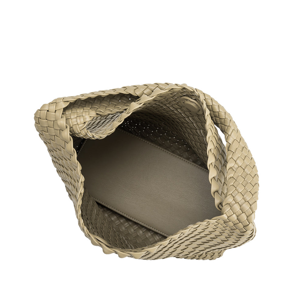 Melie Bianco Moss Johanna Large Recycled Vegan Leather Shoulder Bag
