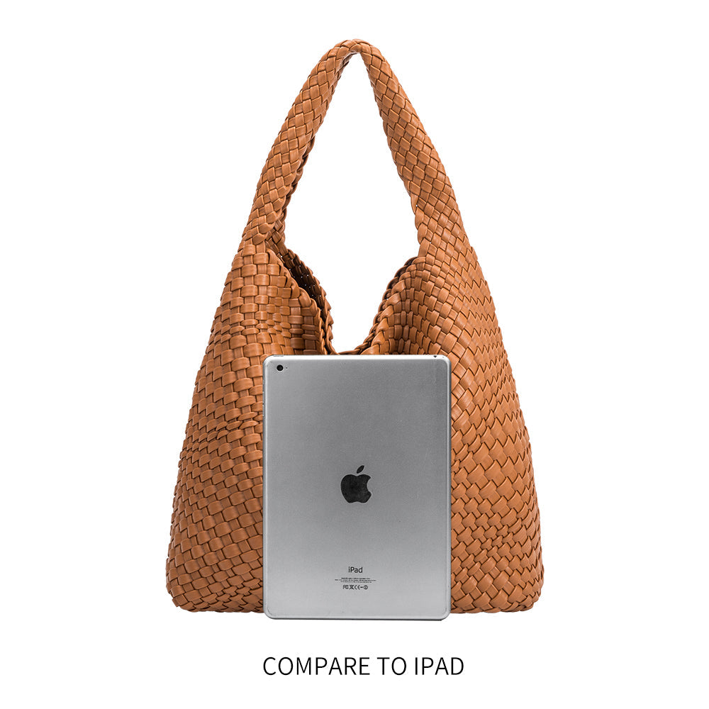 Melie Bianco Moss Johanna Large Recycled Vegan Leather Shoulder Bag