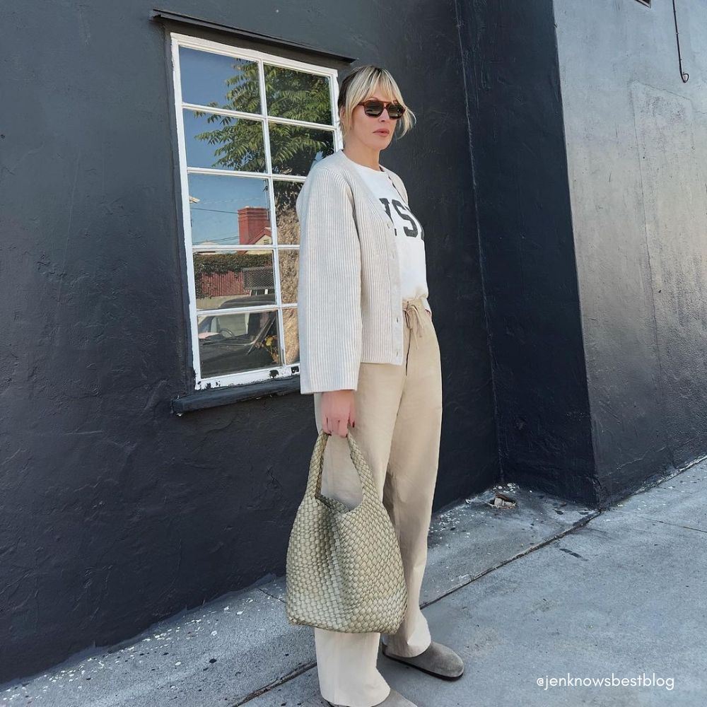 Melie Bianco Moss Johanna Large Recycled Vegan Leather Shoulder Bag