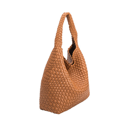 Melie Bianco Saddle Johanna Large Recycled Vegan Leather Shoulder Bag |Melie Bianco