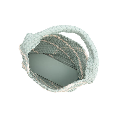 Melie Bianco Seafoam Johanna Large Nylon Shoulder Bag