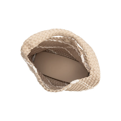 Melie Bianco Almond Johanna Large Nylon Shoulder Bag