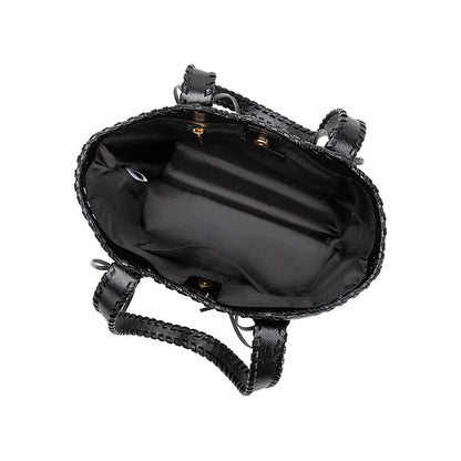 Melie Bianco Black Phoebe Recycled Vegan Shoulder Bag