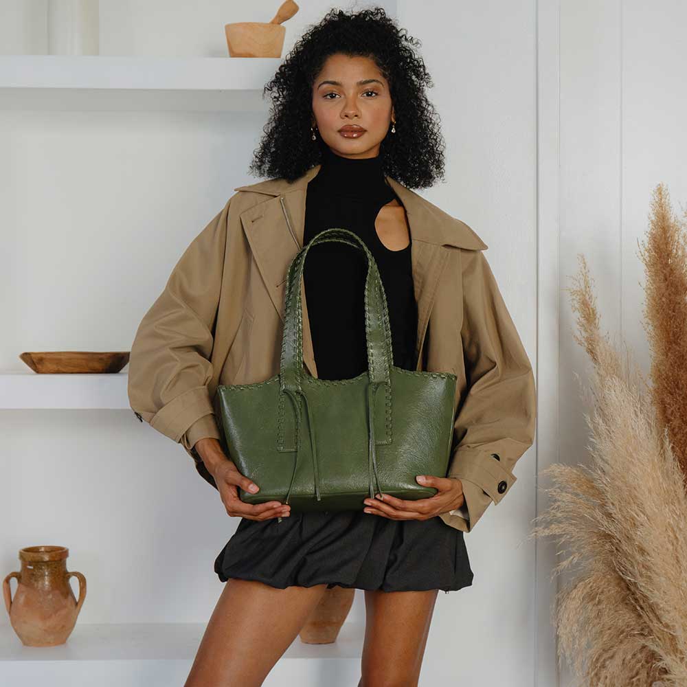 Melie Bianco Black Phoebe Recycled Vegan Shoulder Bag