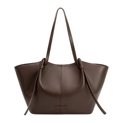 Melie Bianco Espresso Imelda Recycled Vegan Leather Tote Bag