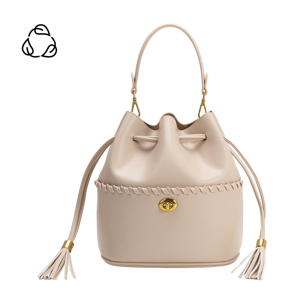 Melie Bianco Bone Janae Recycled Vegan Leather Top Handle Bag