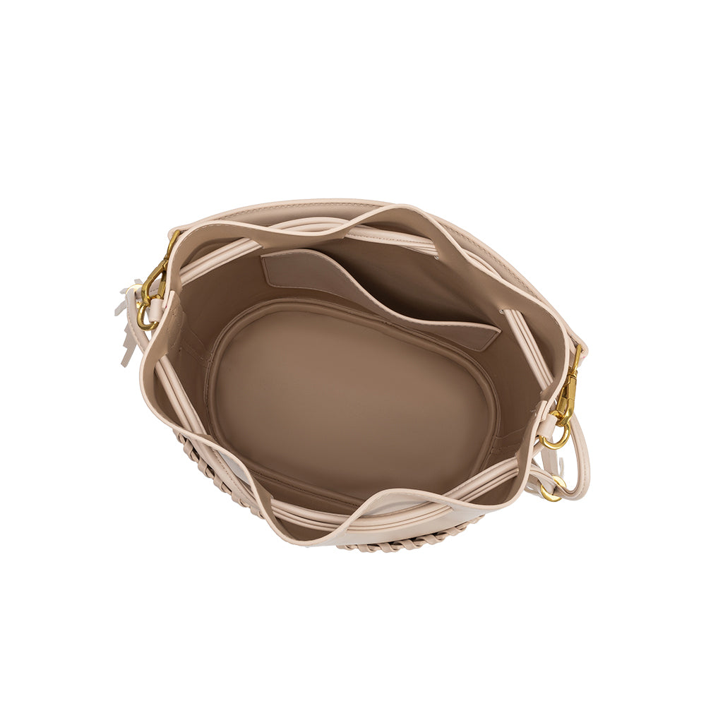 Melie Bianco Bone Janae Recycled Vegan Leather Top Handle Bag