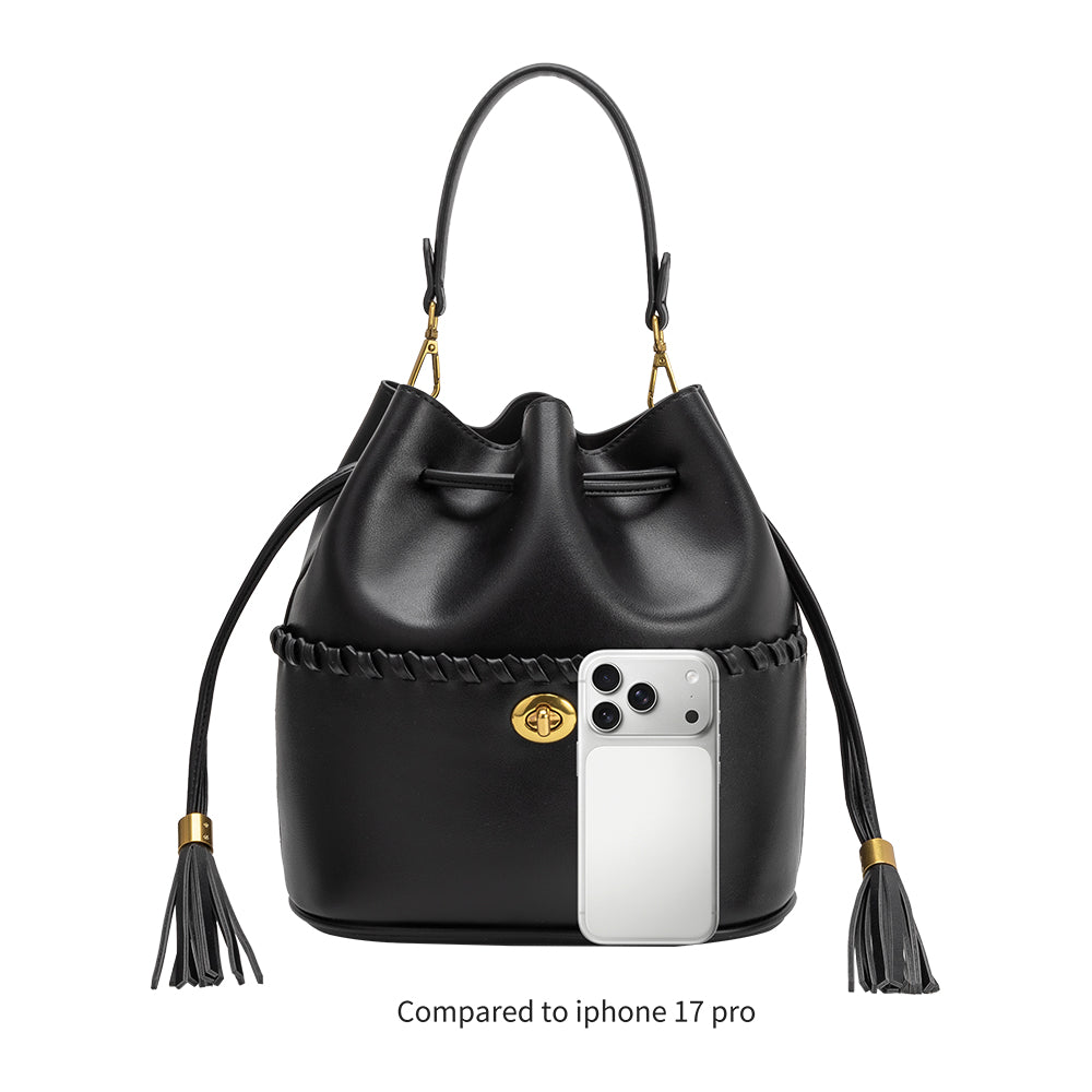 Melie Bianco Bone Janae Recycled Vegan Leather Top Handle Bag