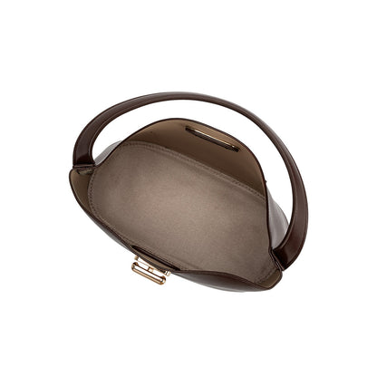 Melie Bianco Espresso Lana Recycled Vegan Leather Crossbody Bag