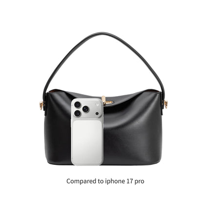 Melie Bianco Espresso Lana Recycled Vegan Leather Crossbody Bag