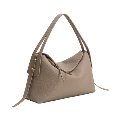 Melie Bianco Taupe Emory Recycled Vegan Leather Top Handle Bag