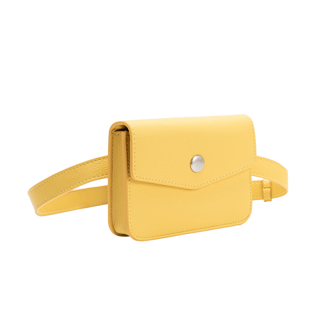 Melie Bianco Yellow Amberlee Vegan Leather Wallet