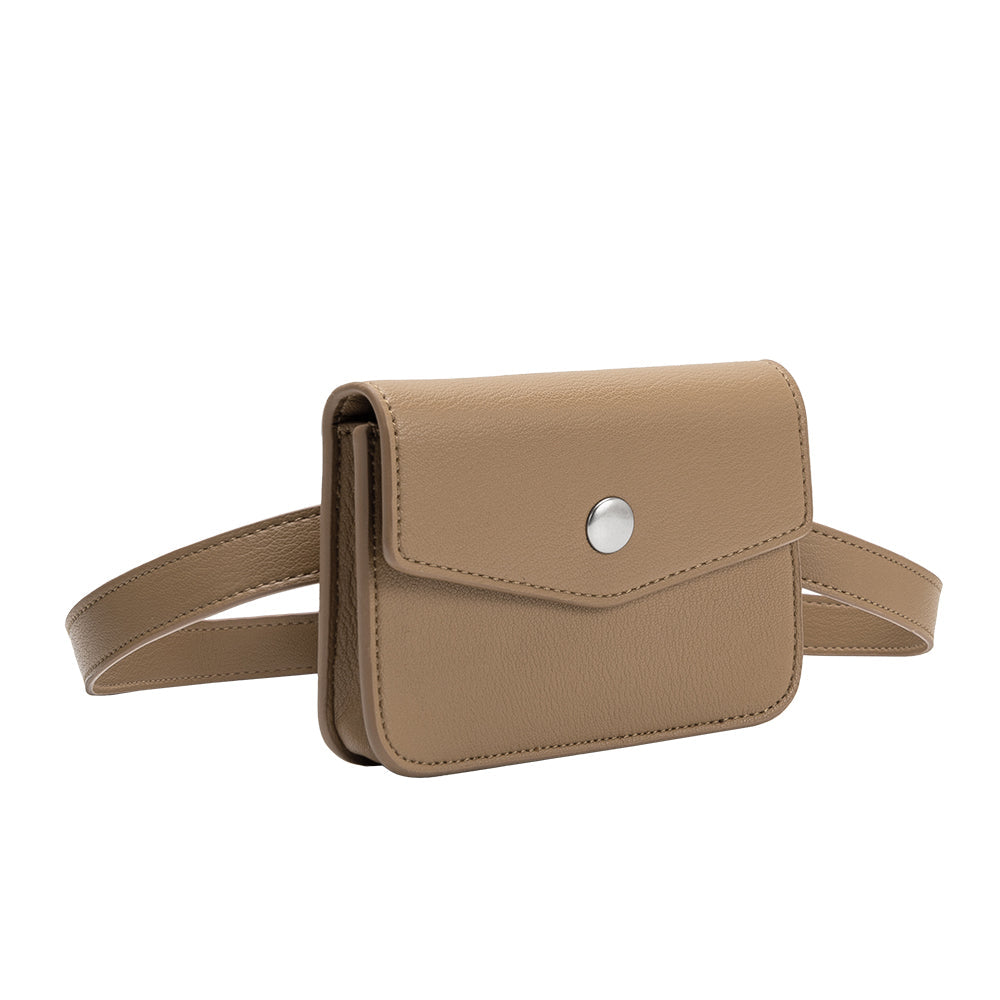Melie Bianco Taupe Amberlee Vegan Leather Wallet