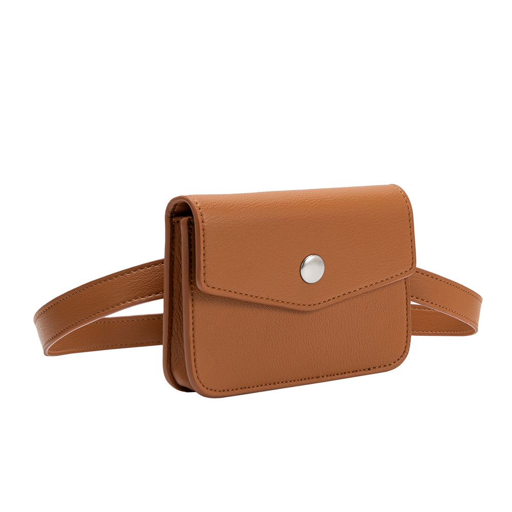 Melie Bianco Saddle Amberlee Vegan Leather Wallet