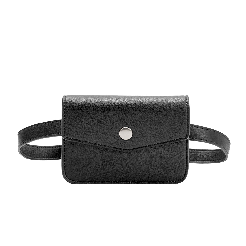 Melie Bianco Black Amberlee Vegan Leather Wallet