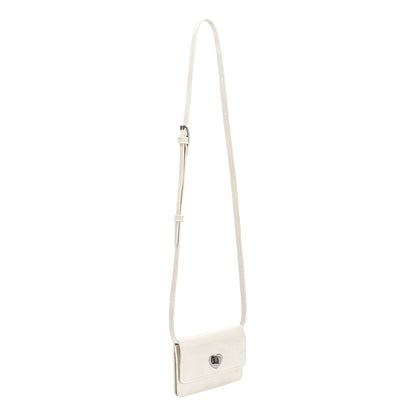 Melie Bianco Ivory Hart Small Vegan Leather Card Holder