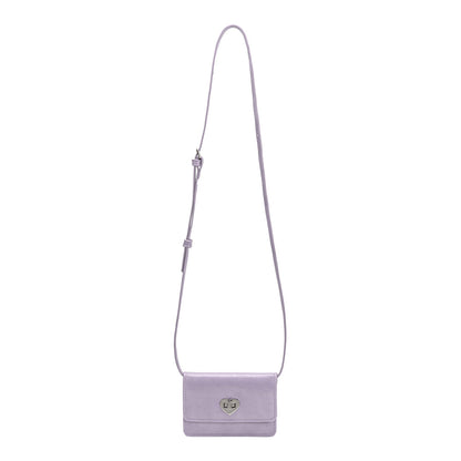 Melie Bianco Lilac Hart Small Vegan Leather Card Holder