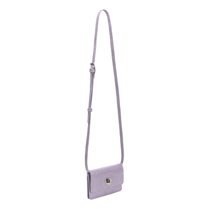 Melie Bianco Lilac Hart Small Vegan Leather Card Holder