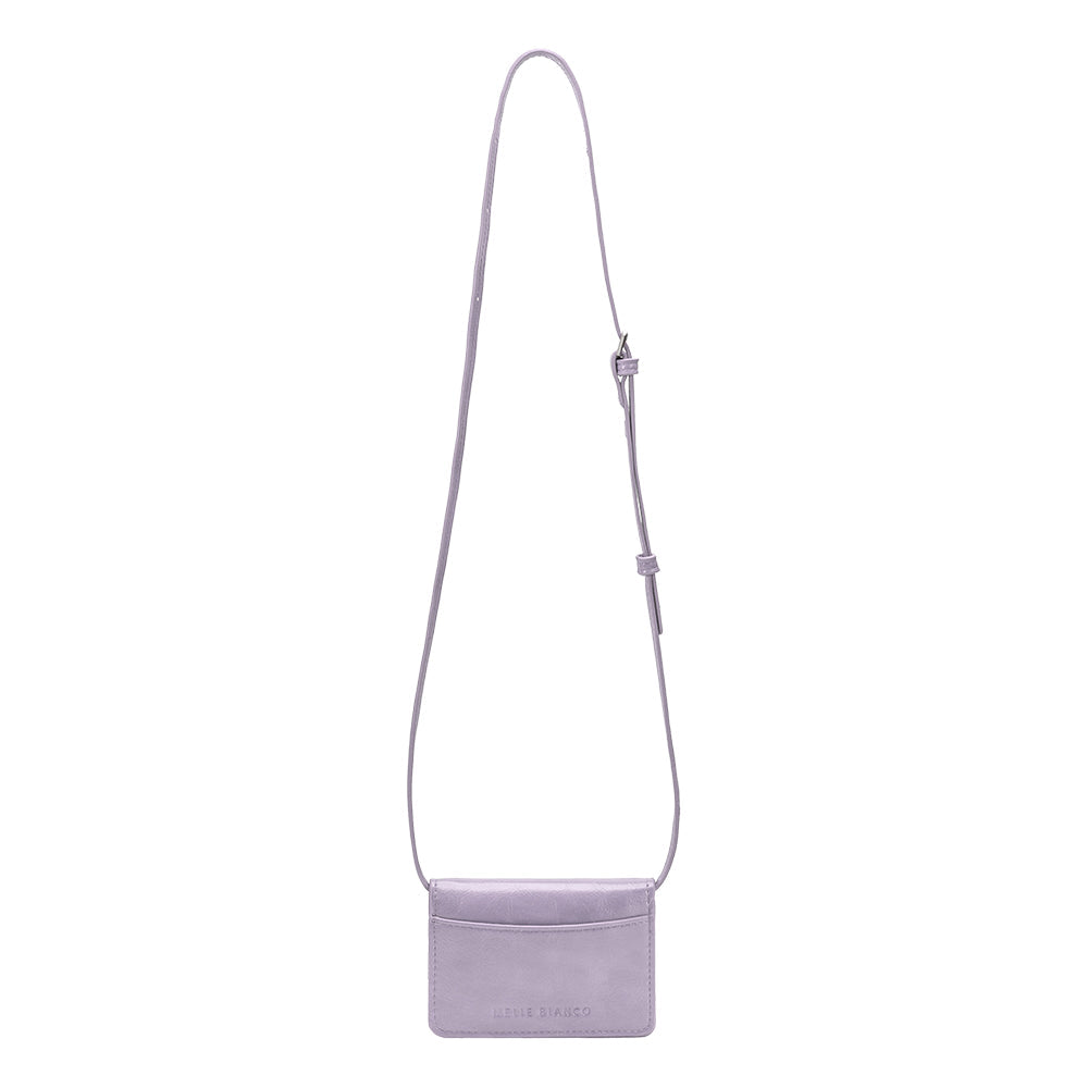 Melie Bianco Lilac Hart Small Vegan Leather Card Holder