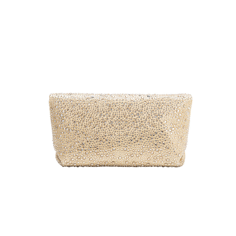 Melie Bianco Gold Fayth Rhinestone Wristlet