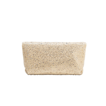 Melie Bianco Gold Fayth Rhinestone Wristlet