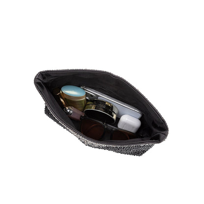 Melie Bianco Gold Fayth Rhinestone Wristlet