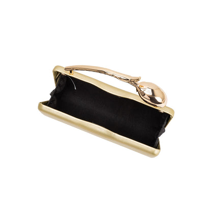 Melie Bianco Gold Belle Vegan Leather Crossbody Bag