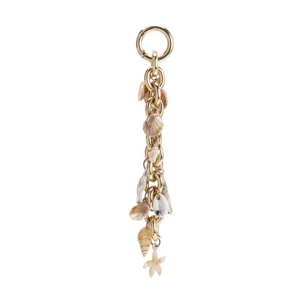 Melie Bianco Gold Seashell Bag Charm