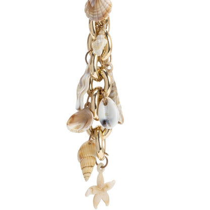Melie Bianco Gold Seashell Bag Charm