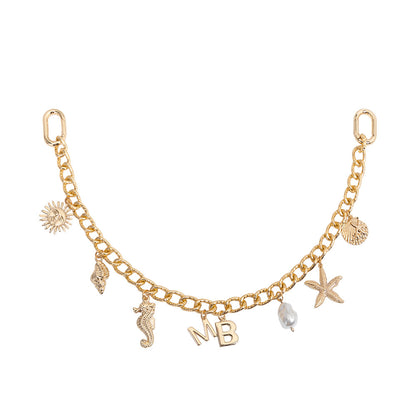 Melie Bianco Gold Seaside Chain Bag Charm