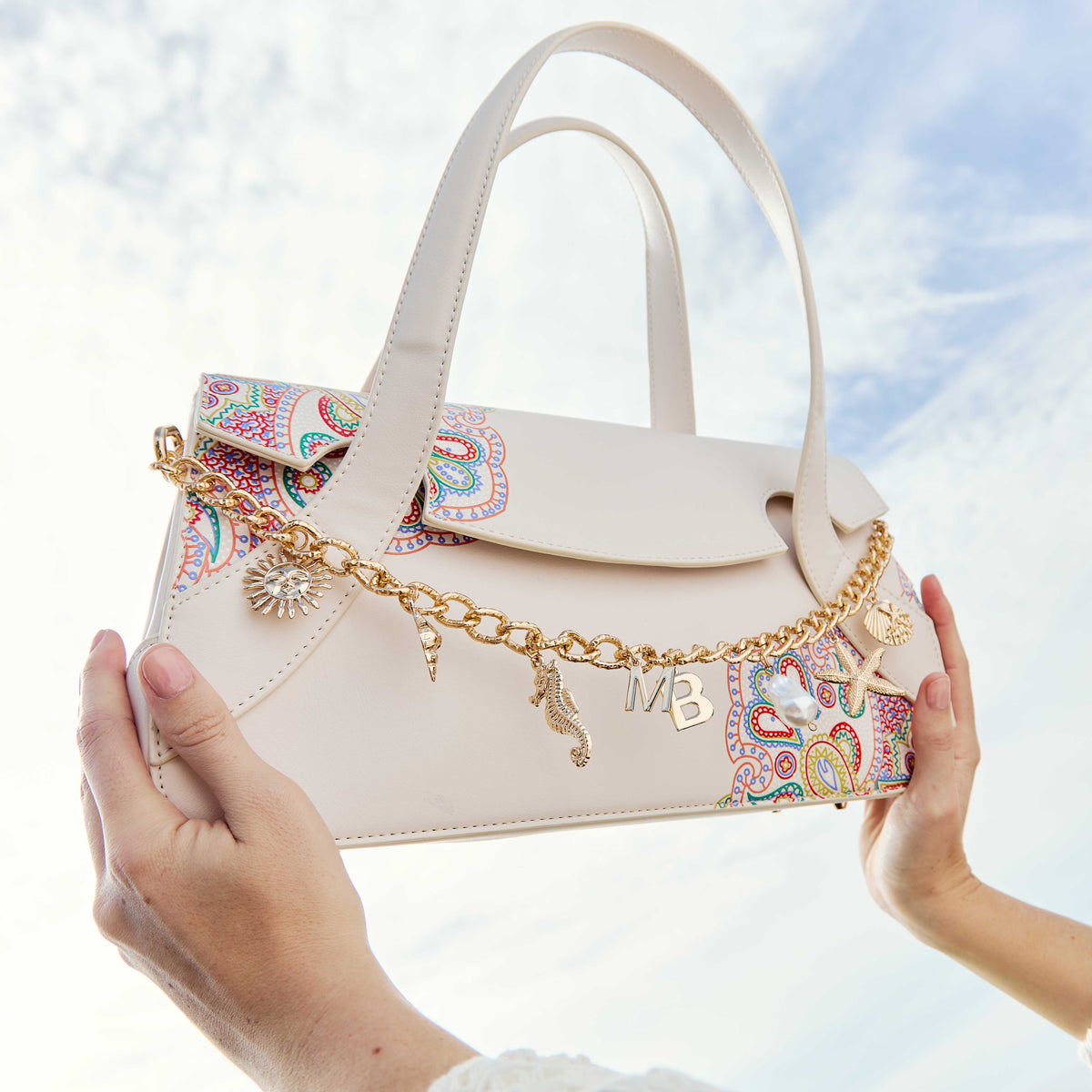 Melie Bianco Gold Seaside Chain Bag Charm