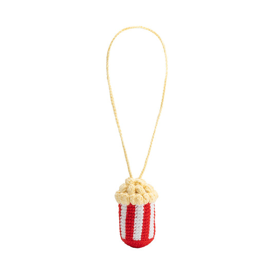 Melie Bianco Yellow Popcorn Crochet Bag Charm