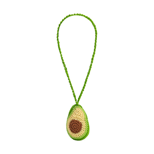 Melie Bianco Green Avocado Crochet Bag Charm