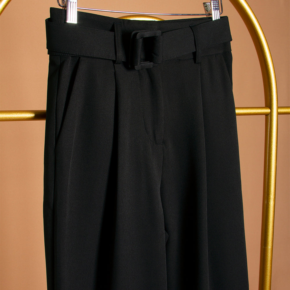 Melie Bianco Straight Leg Belted Pant