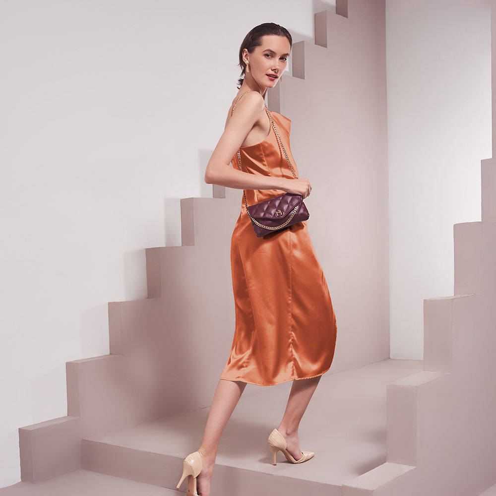 Melie Bianco Cowl Neck Slip Dress