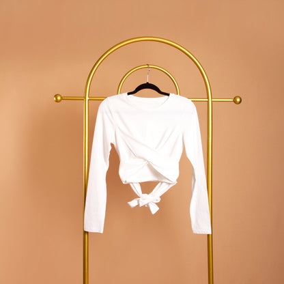 Melie Bianco Front Cross Back Tie Top