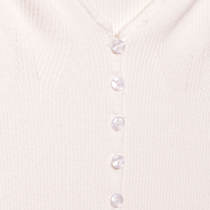 Melie Bianco Off Shoulder Knit Cardigan