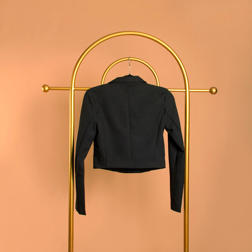 Melie Bianco Double Breasted Cropped Jacket